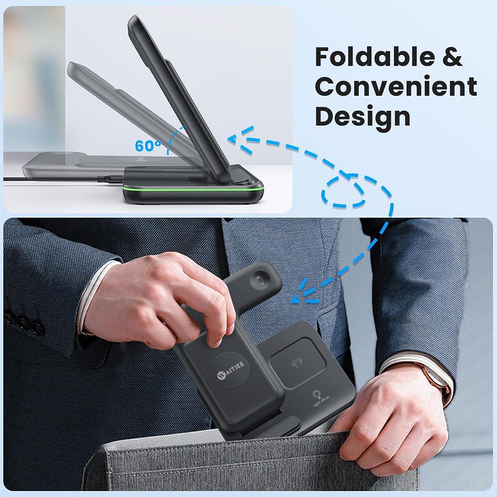 Executive Wireless Charger For Mobile Phone, Airpods & Smart Watch | With Your Business Name or Logo