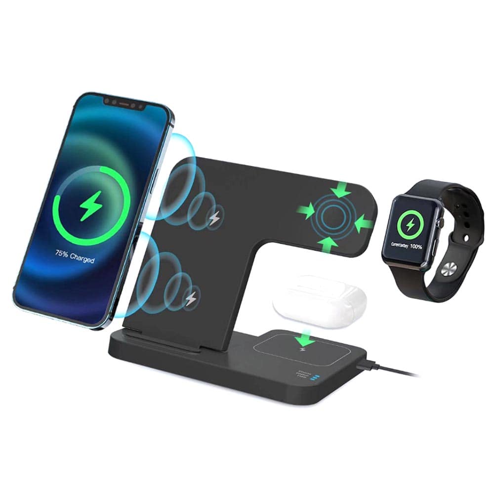 Executive Wireless Charger For Mobile Phone, Airpods & Smart Watch | With Your Business Name or Logo
