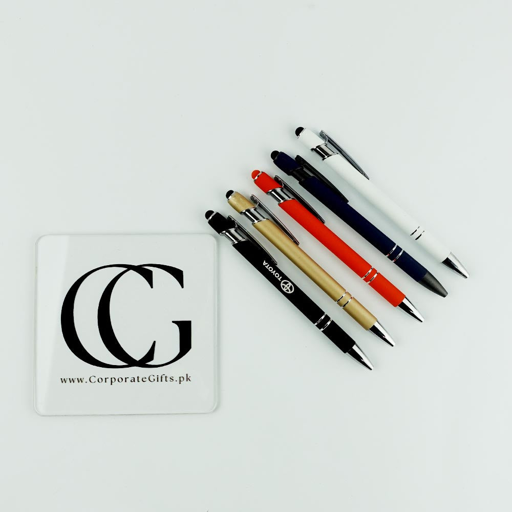 Premium Metal Ball Pen With Stylus | With Your Business Name or Logo