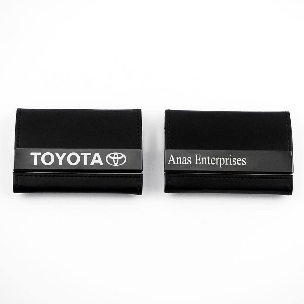 Dual Pockets Cards Holder | With Your Business Name or Logo