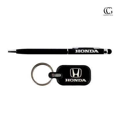 Keychain & Stylus Ball Pen Box Set | With Your Business Name or Logo