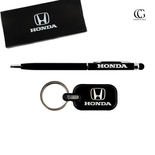 Keychain & Stylus Ball Pen Box Set | With Your Business Name or Logo