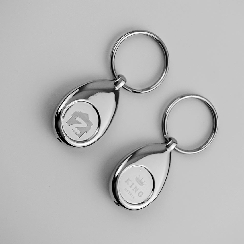 Oval Torch Keychain | With Your Business Name or Logo