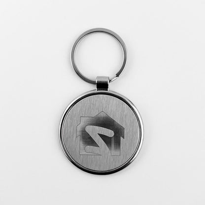 Round Metal Keychain | With Your Business Name or Logo