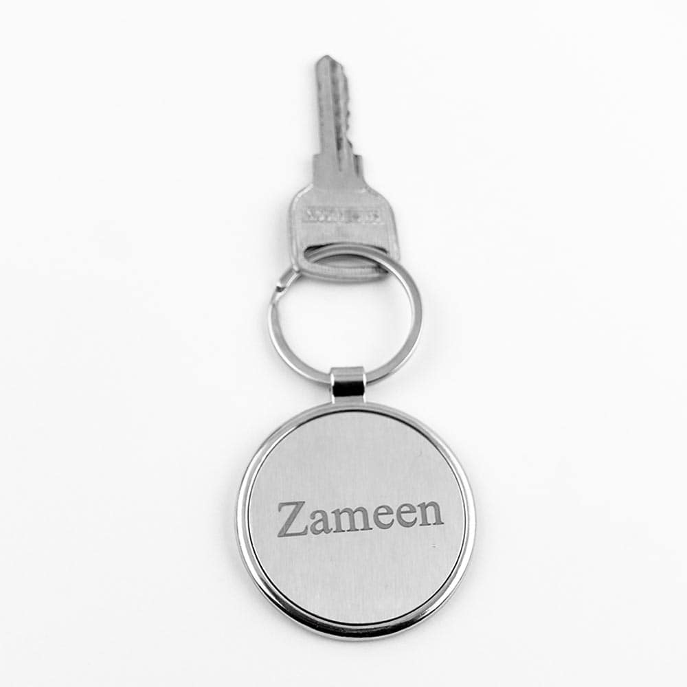 Round Metal Keychain | With Your Business Name or Logo