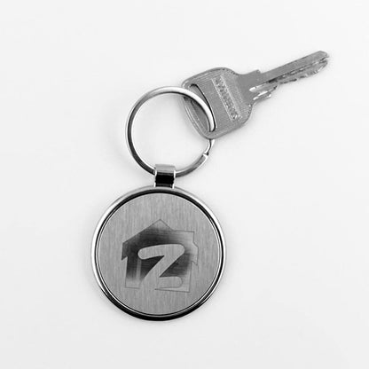 Round Metal Keychain | With Your Business Name or Logo