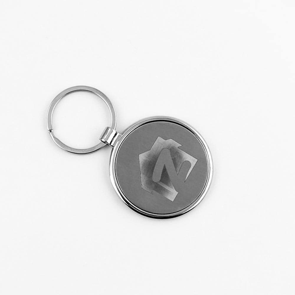 Round Metal Keychain | With Your Business Name or Logo