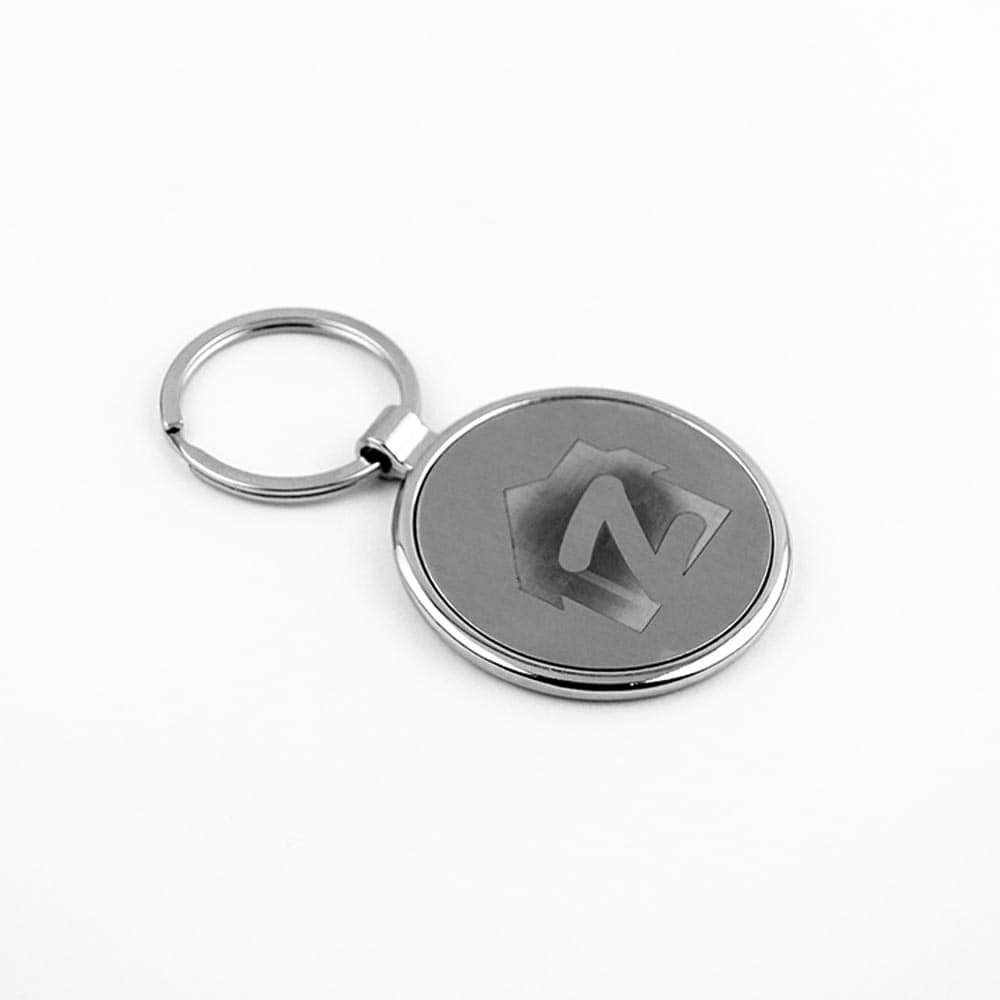 Round Metal Keychain | With Your Business Name or Logo