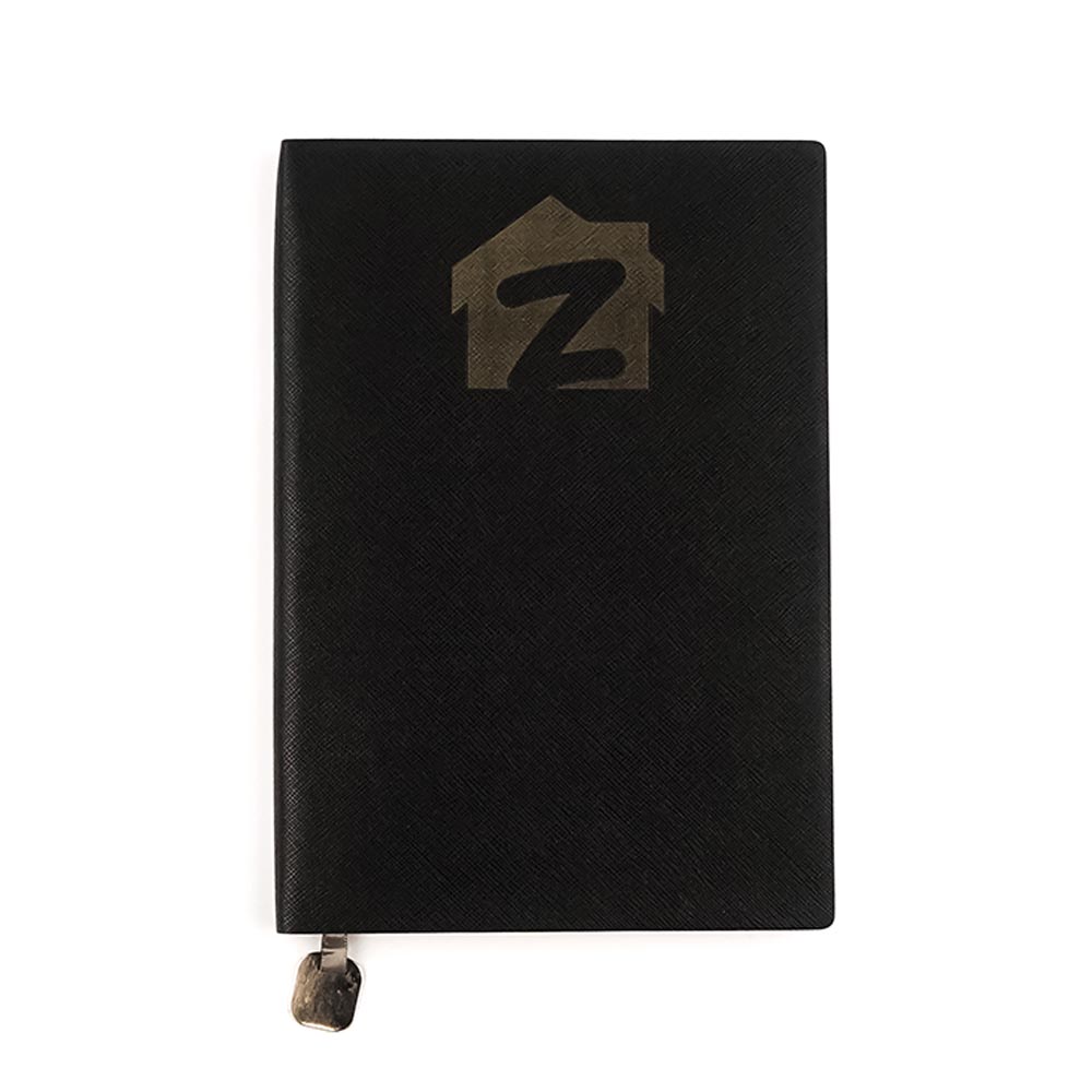 Metal Bookmark Leatherette Diary/ Journal | With Your Business Name or Logo