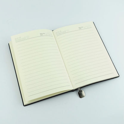 Metal Bookmark Leatherette Diary/ Journal | With Your Business Name or Logo