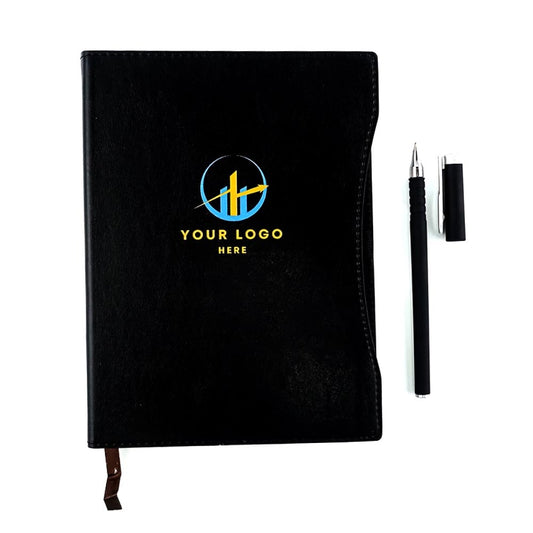 Leather Diary with Pen | With Your Business Name or Logo