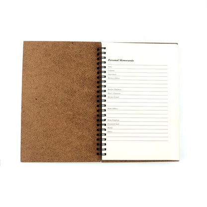 Wooden Diary Journal Engraved | With Your Business Name or Logo