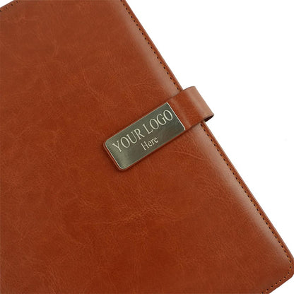 Leatherette Executive Journal Diary With Magnetic Closing, Pen Holder & Cards Holders Engraved | With Your Business Name or Logo