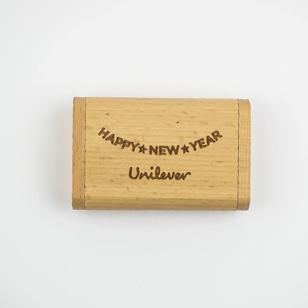 Wooden USB Drive With Box | With Your Business Name