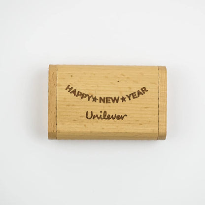 Wooden USB Drive With Box | With Your Business Name