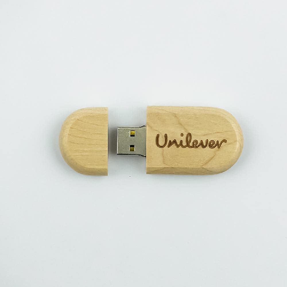 Wooden USB Drive With Box | With Your Business Name