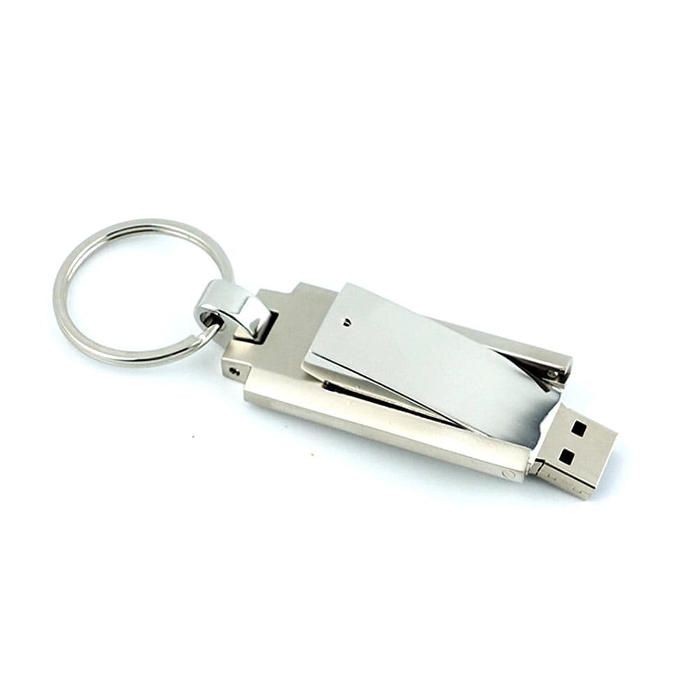 Metal USB Drive Keychain Engraved | With Your Business Name or Logo