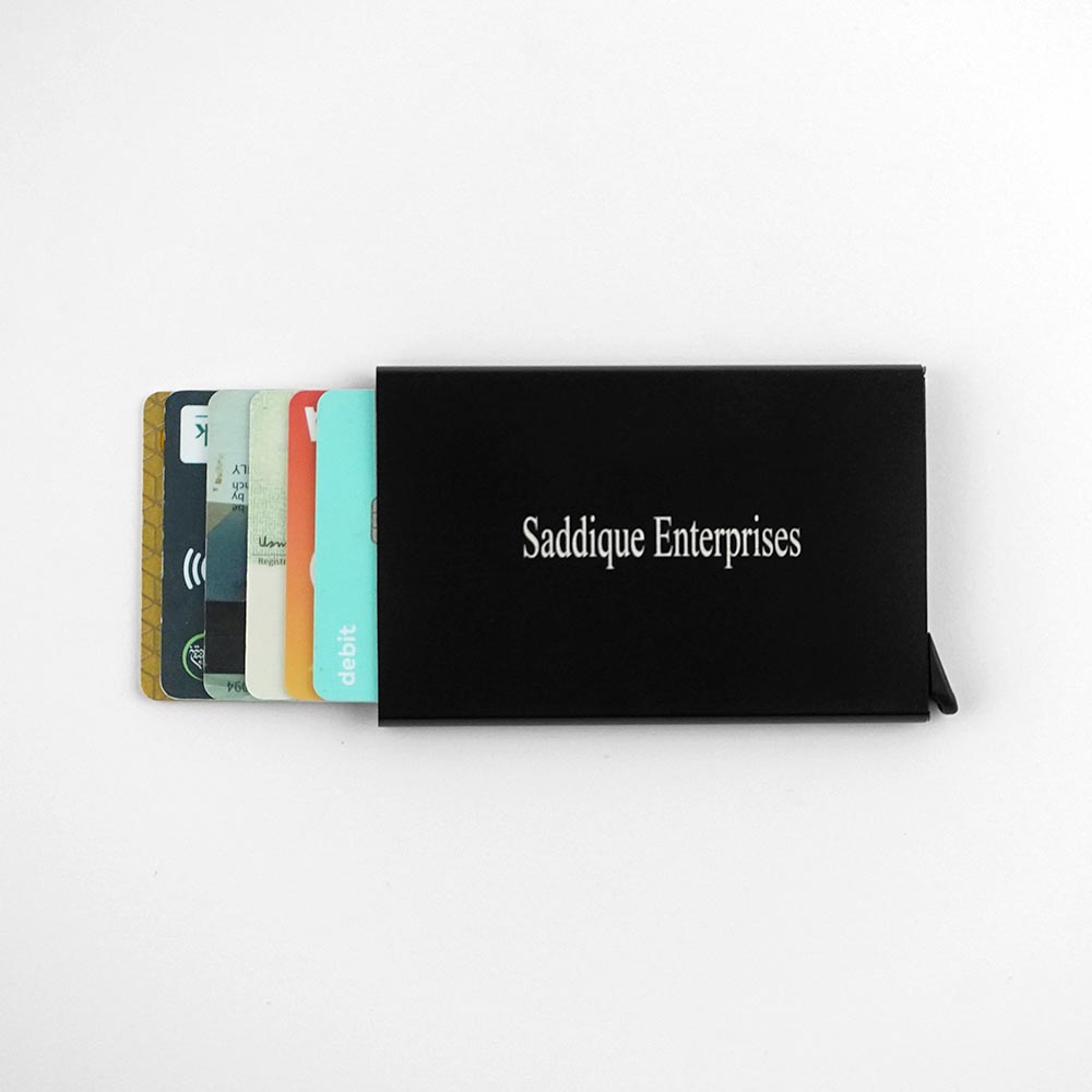 Pop-Up Cards Holder RFID | With Your Business Name or Logo