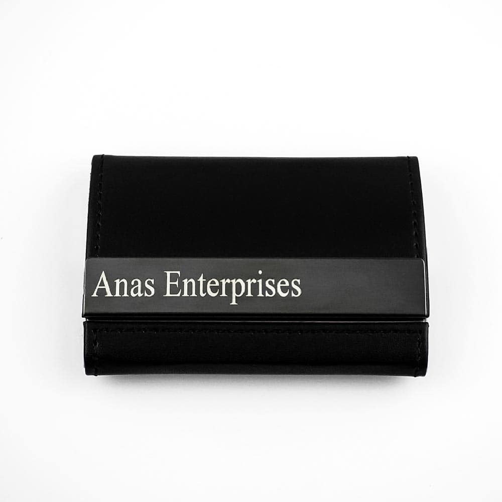 Dual Pockets Cards Holder  | With Your Business Name or Logo