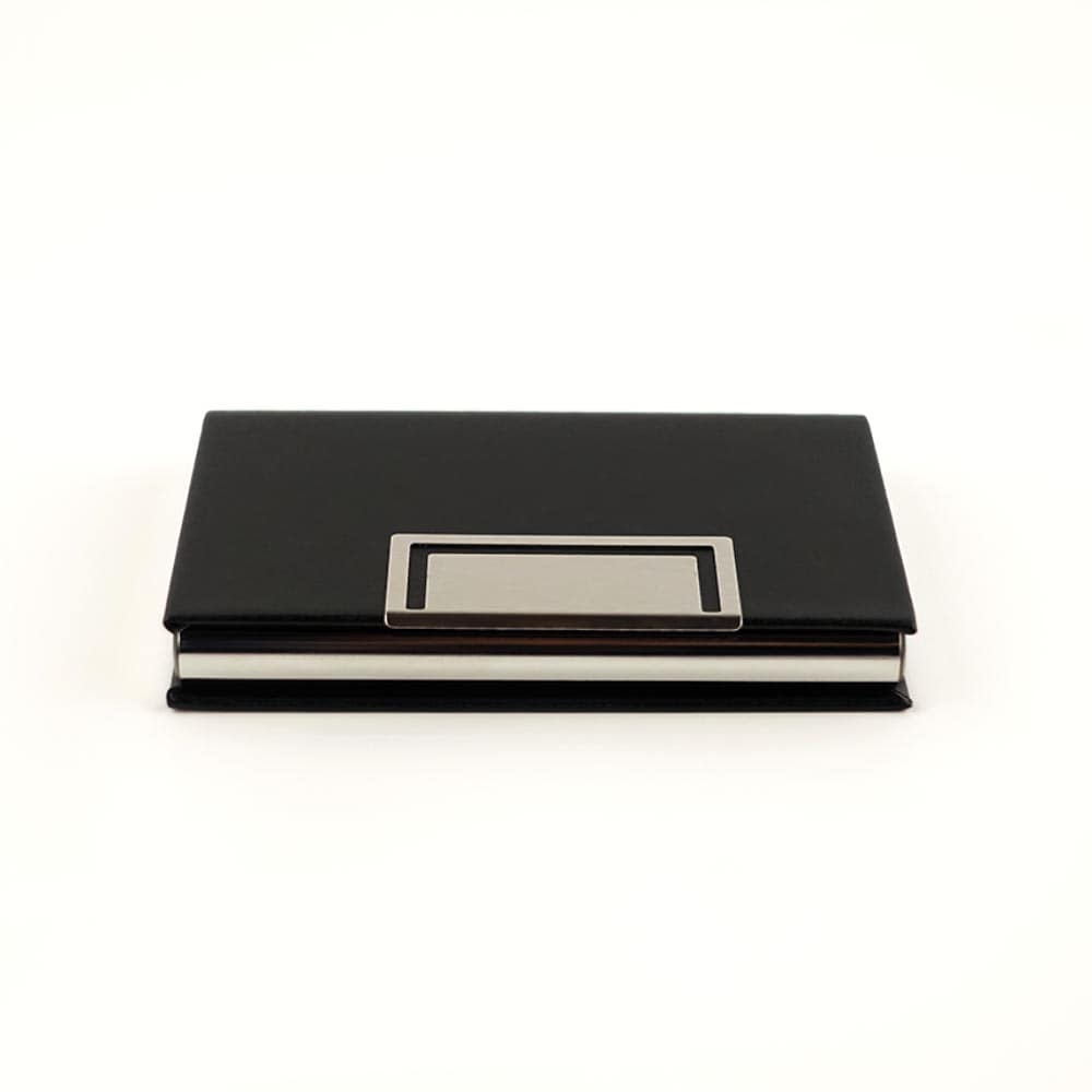 Visiting Cards Holder Black Engraved | With Your Business Name or Logo