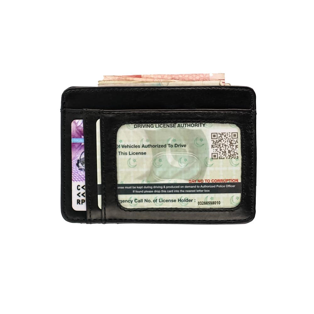 Leather Card Holder Wallet RFID Blocking Engraved | With Your Business Name or Logo