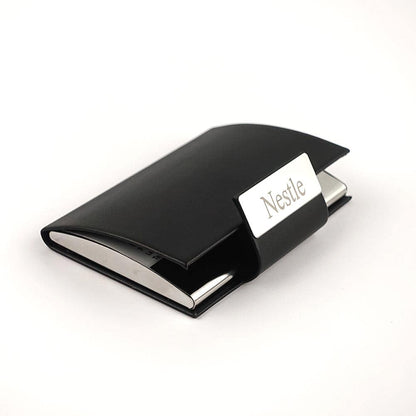 Magnetic Closing Visiting Cards Holder | With Your Business Name or Logo