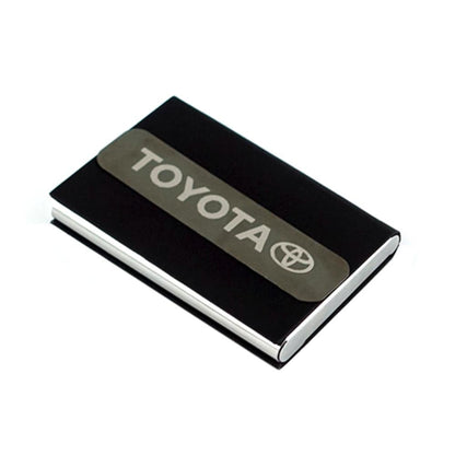 Leatherette Card Holder Engraved | Name or Logo With Your Business