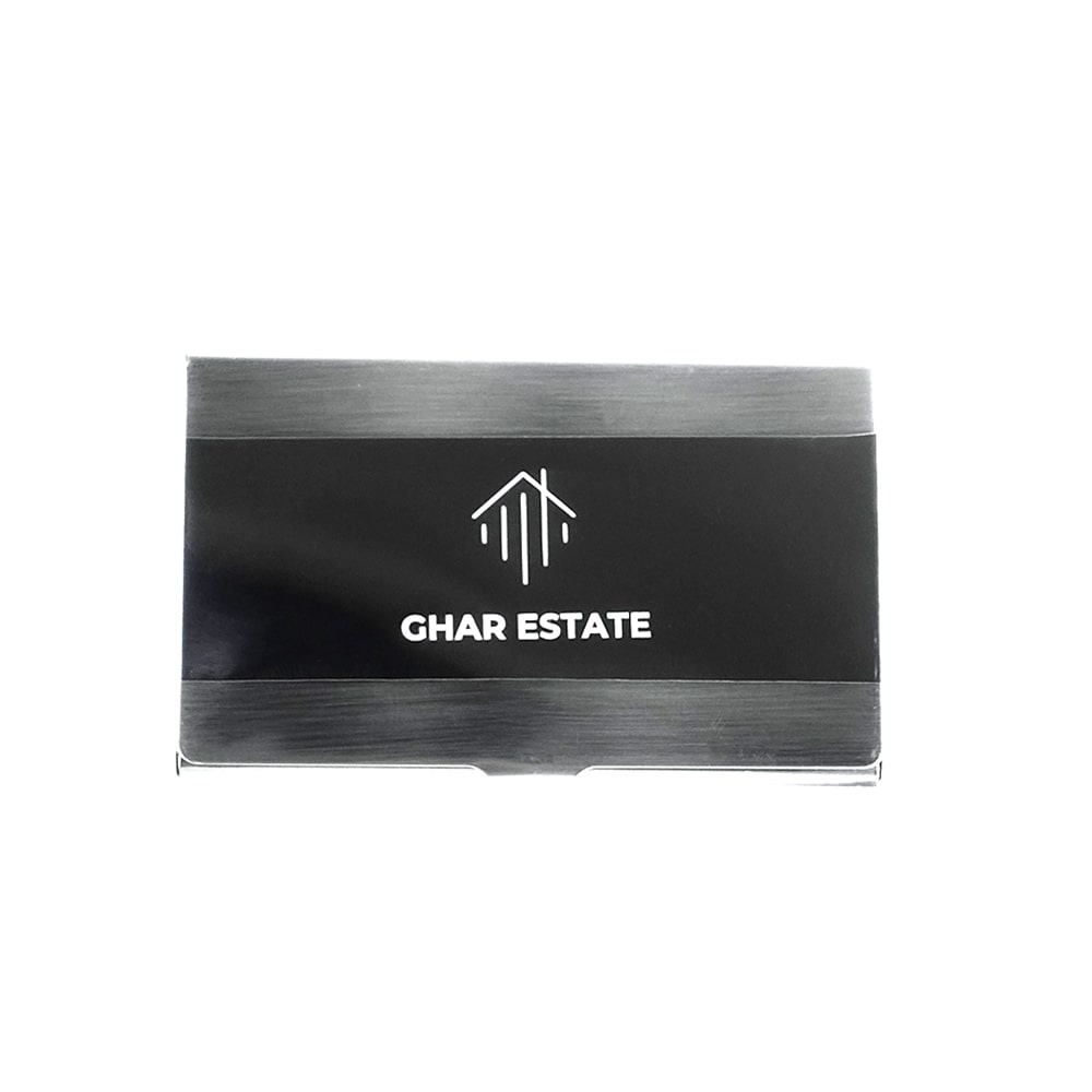 Metallic Premium Card Holder | With Your Business Name or Logo