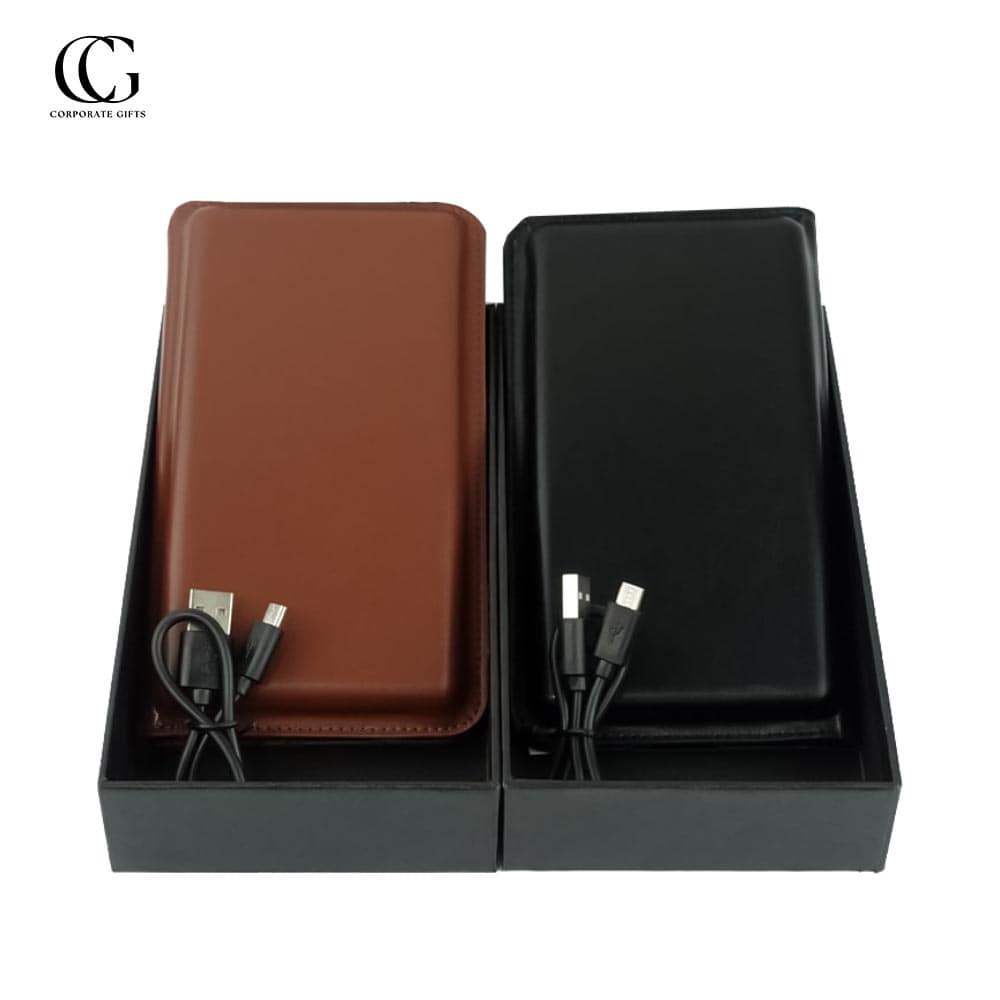 Power Bank Leather Wallet Wireless Charging | With Your Business Name or Logo