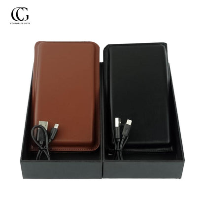 Power Bank Leather Wallet Wireless Charging | With Your Business Name or Logo