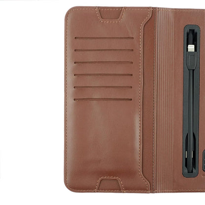 Power Bank Leather Wallet Wireless Charging | With Your Business Name or Logo