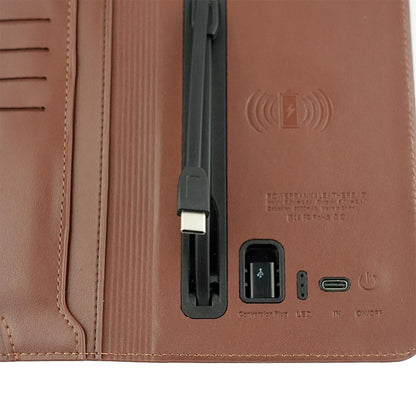 Power Bank Leather Wallet Wireless Charging | With Your Business Name or Logo