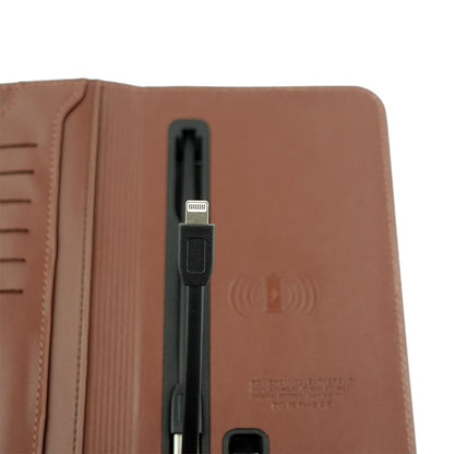 Power Bank Leather Wallet Wireless Charging | With Your Business Name or Logo