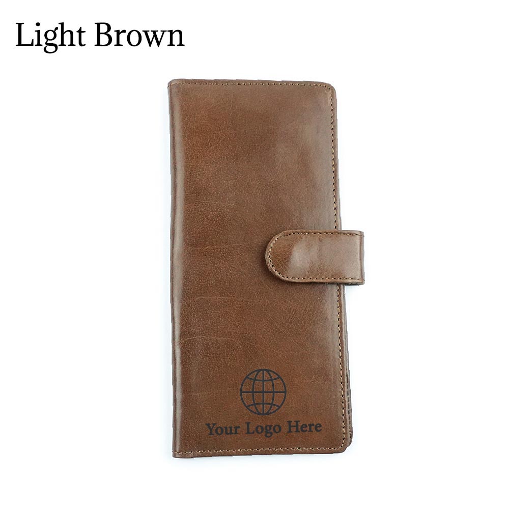 Leather Cheque Book Cover Name Engraved | With Your Business Name or Logo