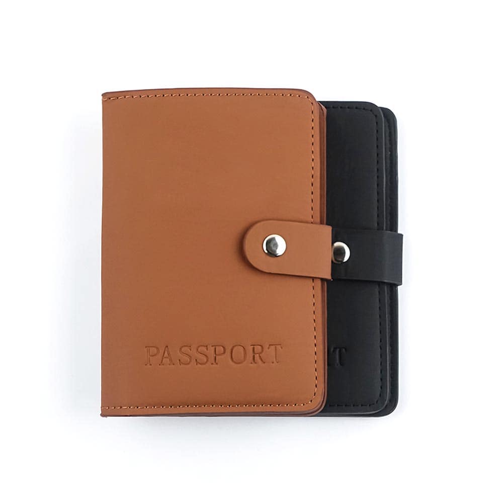 Leatherette Passport Cover Wallet Engraved | With Your Business Name or Logo