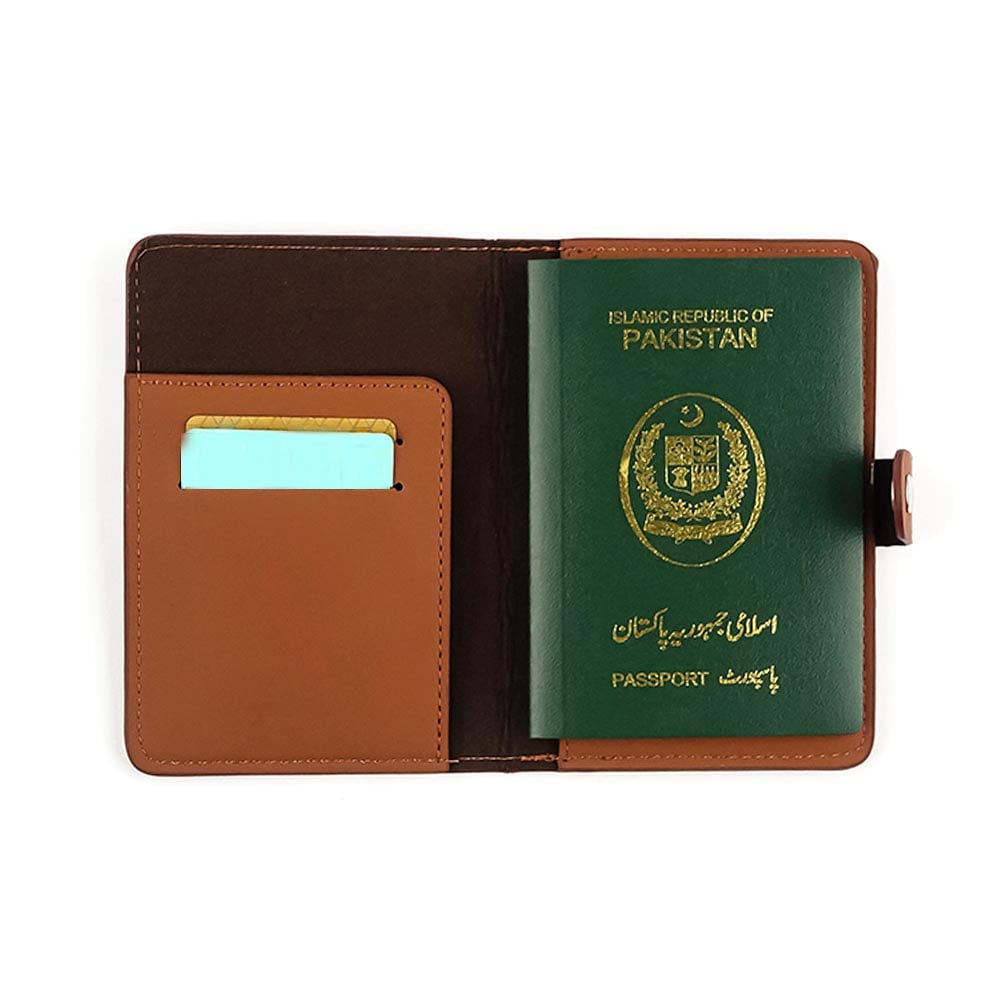 Leatherette Passport Cover Wallet Engraved | With Your Business Name or Logo