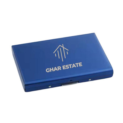 Briefcase Inspired Metal Cards Holder Wallet RFID Blocking | With Your Business Name or Logo