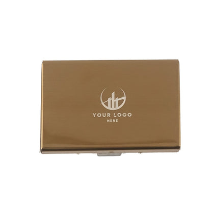 Briefcase Inspired Metal Cards Holder Wallet RFID Blocking | With Your Business Name or Logo