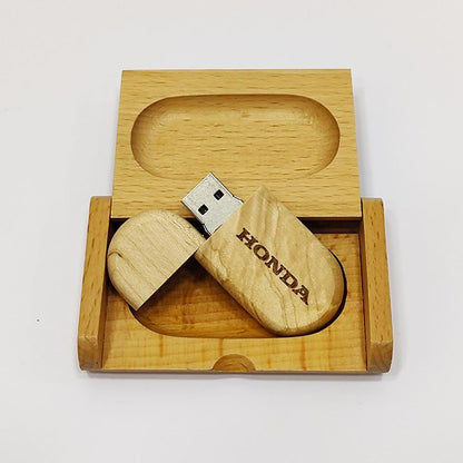 Wooden USB Drive With Box | With Your Business Name